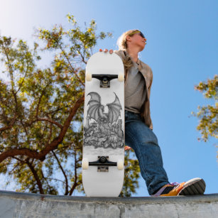 Draak met Zombie Persoonlijk Skateboard