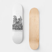 Draak met Zombie Persoonlijk Skateboard (Voorkant)