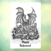 Draak met Zombie Raamsticker (Vel 3)