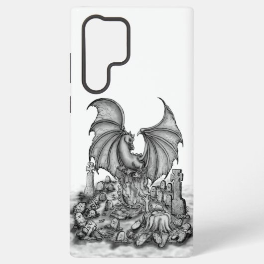 Draak met Zombie Samsung Galaxy Hoesje (Achterkant)