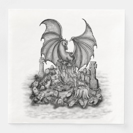 Draak met Zombie Servet (Voorkant)