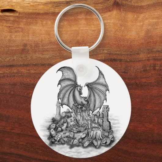 Draak met Zombie Sleutelhanger (Voorkant)