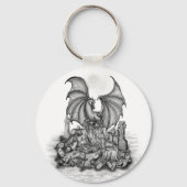 Draak met Zombie Sleutelhanger (Achterkant)