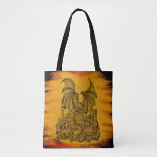 Draak met Zombie Tote Bag