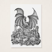 Draak met Zombie Visitekaartjes (Achterkant)