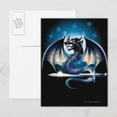 Draak met zwaard briefkaart (Voorkant / Achterkant)