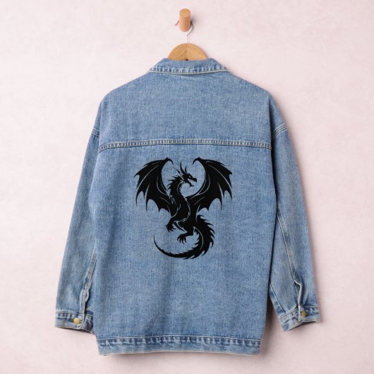 Draak met zwarte kleur denim jacket (Hangar)