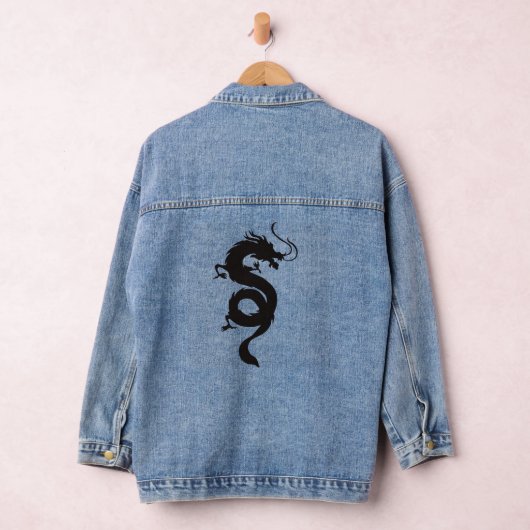 Draak met zwarte kleur denim jacket (Hangar)