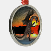 Draak Metalen Ornament (Rechts)