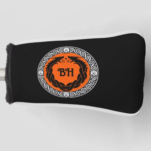 Draak Mythisch Wezen Golfheadcover (Voorkant)