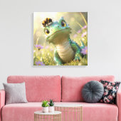 Draak naar Bij :-) Canvas Afdruk (Insitu (Woonkamer))