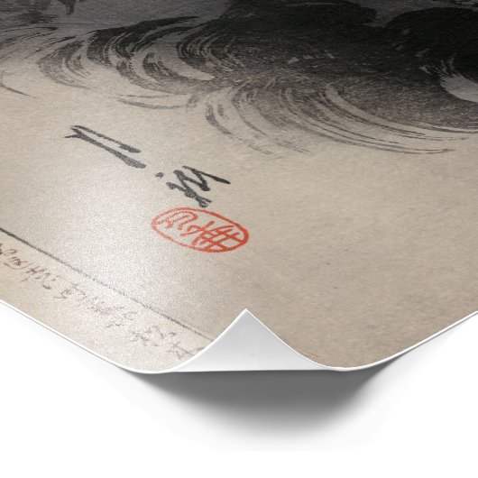 Draak naar de hemel foto afdruk (Hoek)