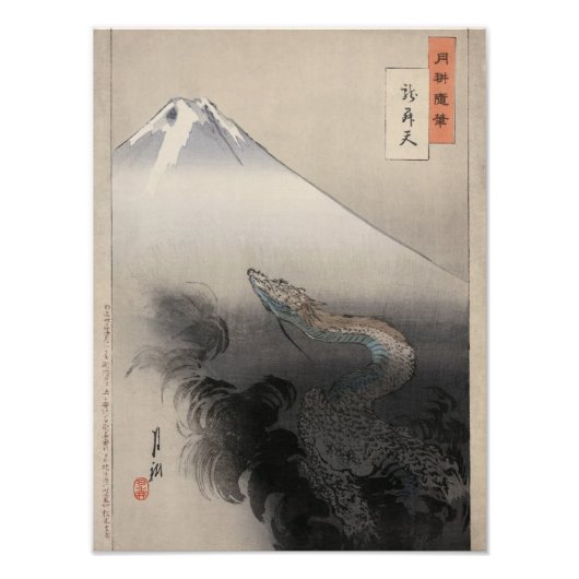 Draak naar de hemel foto afdruk (Voorkant)