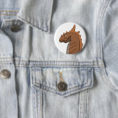 Draak of ander mythisch schepsel ronde button 5,7 cm (In situ)