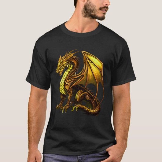Draak Ontwerp Mythisch Wezen T-shirt (Voorkant)