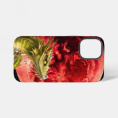 Draak op Bloody Moon iPhone Hoesje (Achterkant horizontaal)