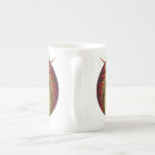 Draak op Bloody Moon Porselein Kop (Achterkant)