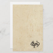 Draak op de oude snuit briefpapier (Voorkant / Achterkant)