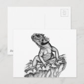 Draak op de rots briefkaart (Voorkant / Achterkant)