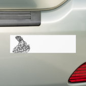 Draak op de rots bumpersticker (Op auto)