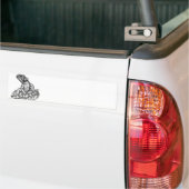 Draak op de rots bumpersticker (Op Truck)