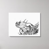 Draak op de Rots Canvas Afdruk (Voorkant)
