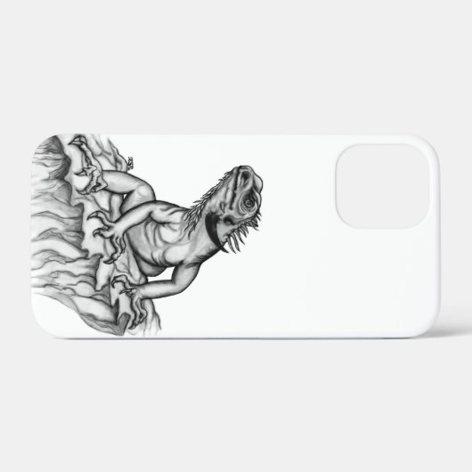 Draak op de rots Case-Mate iPhone case (Achterkant (horizontaal))