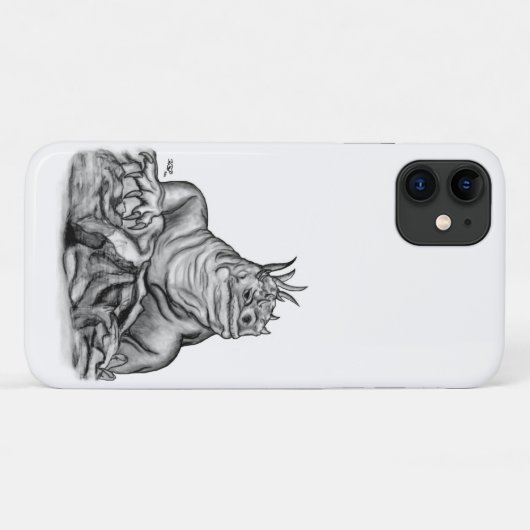 Draak op de rots Case-Mate iPhone case (Achterkant (horizontaal))