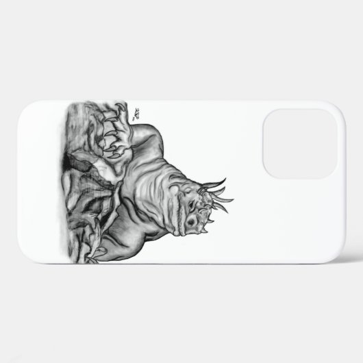 Draak op de rots Case-Mate iPhone case (Achterkant (horizontaal))