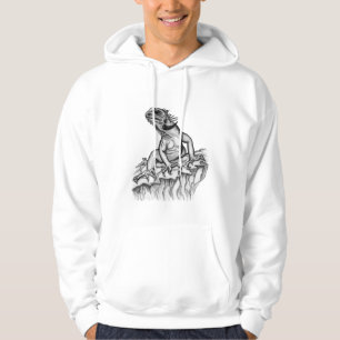 Draak op de rots hoodie