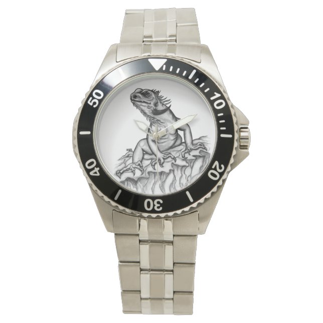 Draak op de rots horloge (Voorkant)