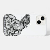 Draak op de rots iPhone hoesje (Achterkant horizontaal)