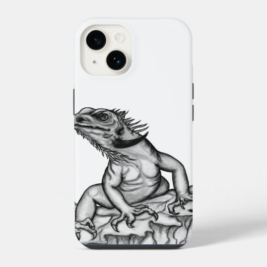 Draak op de rots iPhone hoesje (Achterkant)