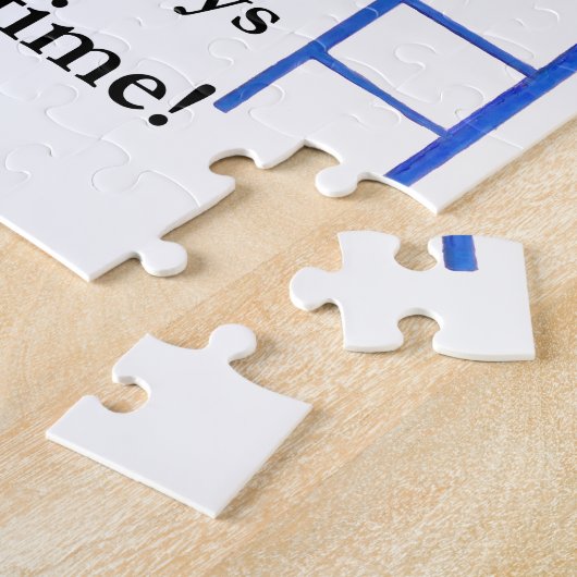 Draak op dia legpuzzel (Zijkant)