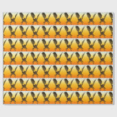 Draak op Fiery Sky Cadeaupapier (Vlak)