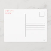 Draak op kerstavond feestdagenkaart (Achterkant)