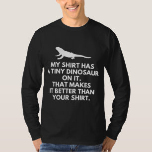 Draak op mijn hoofd heeft een kleine dinosaurus.. t-shirt