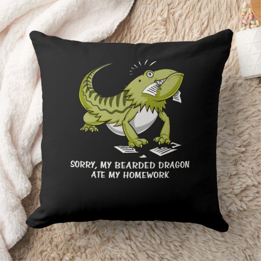 Draak op mijn thuiswerk kussen (Deken)