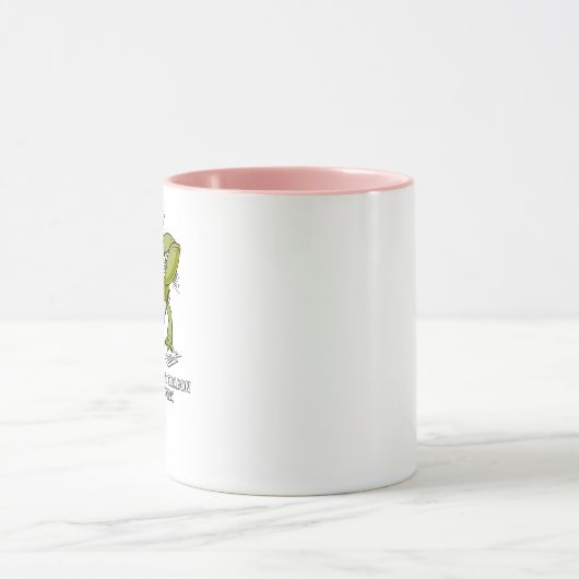 Draak op mijn thuiswerk mok (Midden)