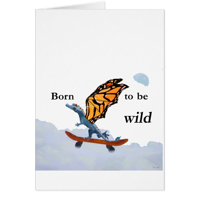 Draak op skateboard (Voorkant)