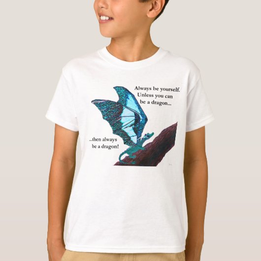 Draak op vertakking t-shirt (Voorkant)
