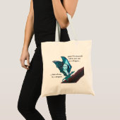 Draak op vertakking tote bag (Voorkant (product))
