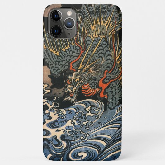Draak op Zee Japanse kunst Case-Mate iPhone Case (Achterkant)