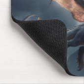 Draak over het kasteel. muismat (Hoek)