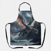 Draak over het kasteel. schort (Voorkant)