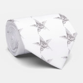 Draak Pentagram Stropdas (Opgerold)