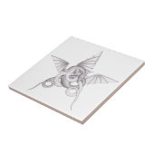 Draak Pentagram Tegeltje (Zijkant)
