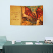 Draak Persoonlijke Verjaardagsfeest Banner (Beurs)