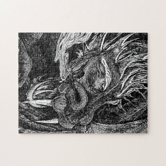 Draak puzzel (Horizontaal)