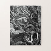 Draak puzzel legpuzzel (Verticaal)